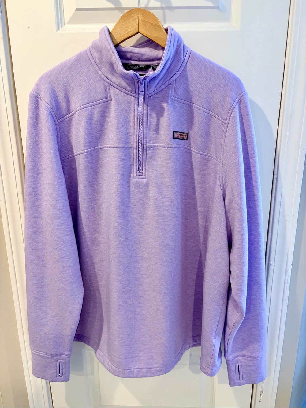 Vineyard Vines Women’s Lavender Quarter-Zip Shep Shirt